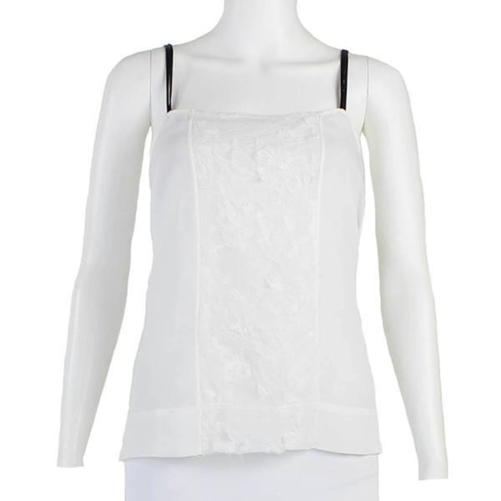 Calvin Rucker Lace Camisole with Leather Straps